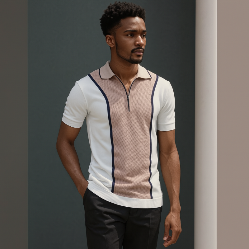 Golf Polo Zipper T-Shirt
