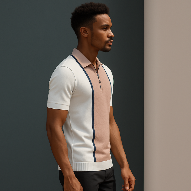 Golf Polo Zipper T-Shirt