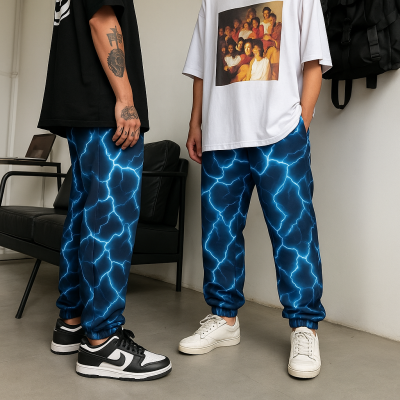 Thunderstrike Joggers — Electric Blue
